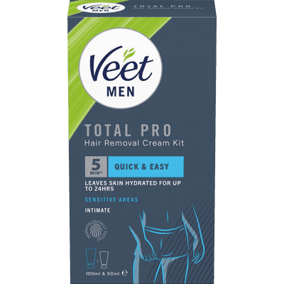 Veet Men Total Pro Hair Removal Kit Intimate Area
