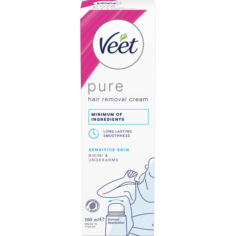 Veet Pure Hårborttagningskräm Bikini & Armhål Känslig hud 100 ml
