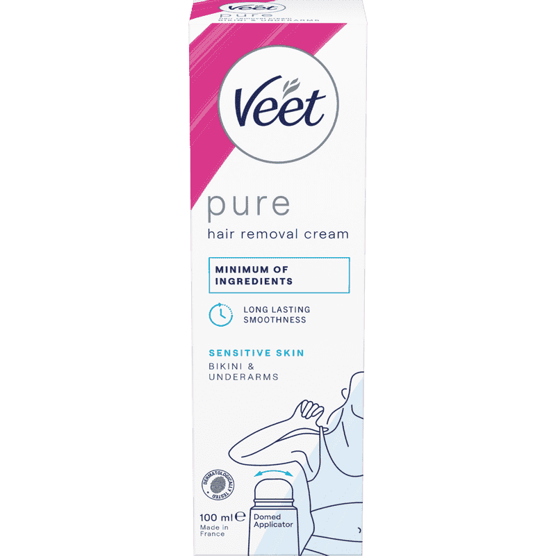Veet Pure Hårborttagningskräm Bikini & Armhål Känslig hud 100 ml