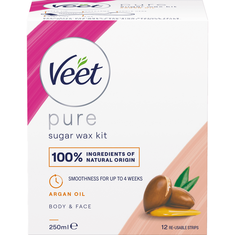 Veet Pure Sugaring Wax med Arganolja Kropp & Ansikte 250 ml