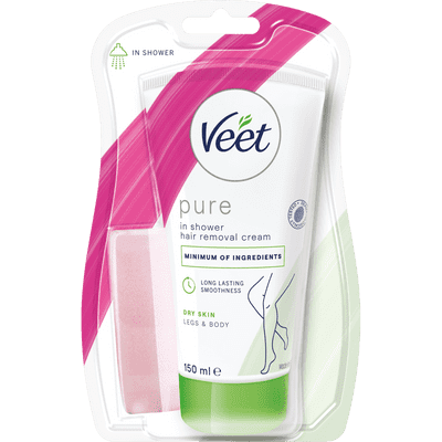 Veet Pure In-Shower Hair Removal Cream Dry Skin