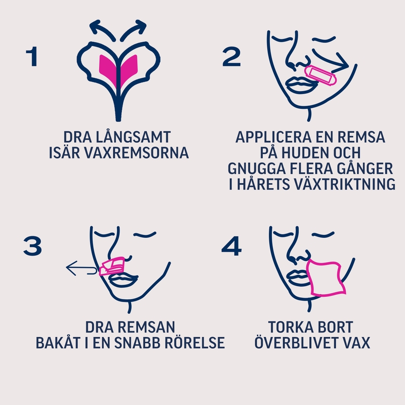 Veet Expert Wax Strips Ansikte Normal Hud 16 st 1
